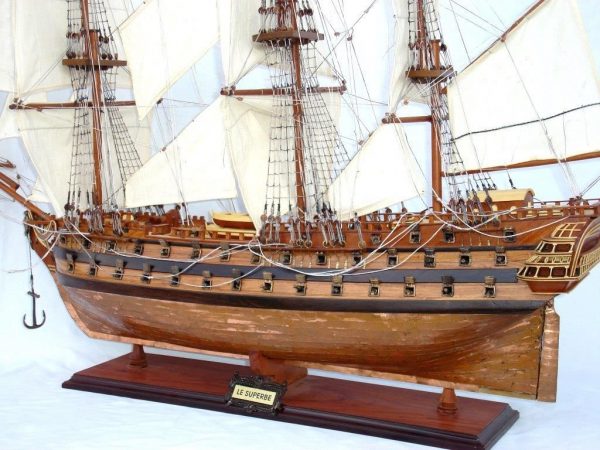 Le Superbe Ship Model with Copper Hull - GN