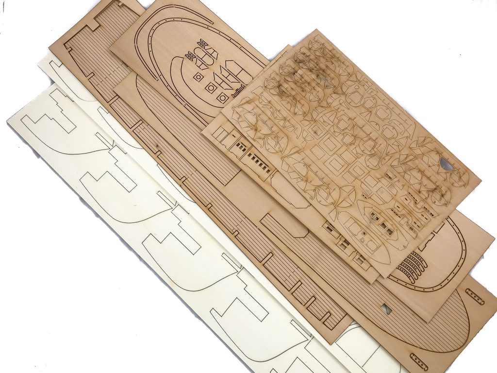 Mantua Model 799 - Amerigo Vespucci - Maquette Bateau Bois 1:100 - Kit Neuf