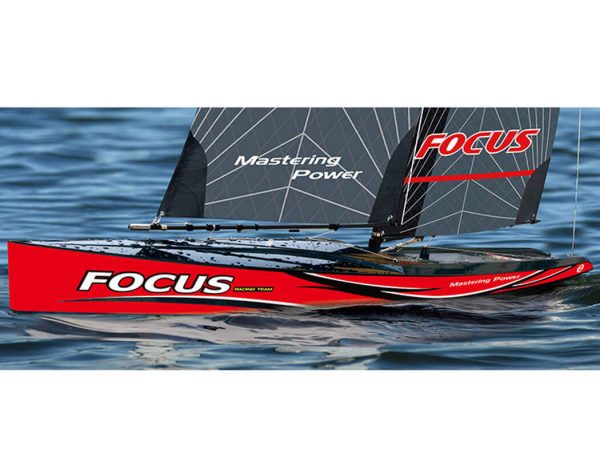 Focus V3 One Metre Sailboat RTR Red - Joysway (JY8812V3)