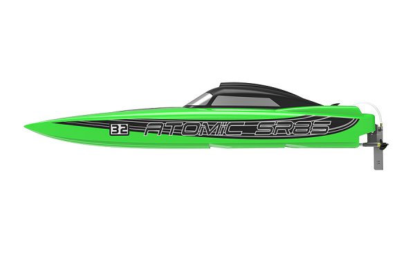 Atomic SR85 Brushless Boat (No Batt) Green ARTR - Volantex (V798-3)