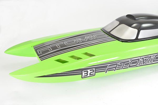 Atomic SR85 Brushless Boat (No Batt) Green ARTR - Volantex (V798-3)