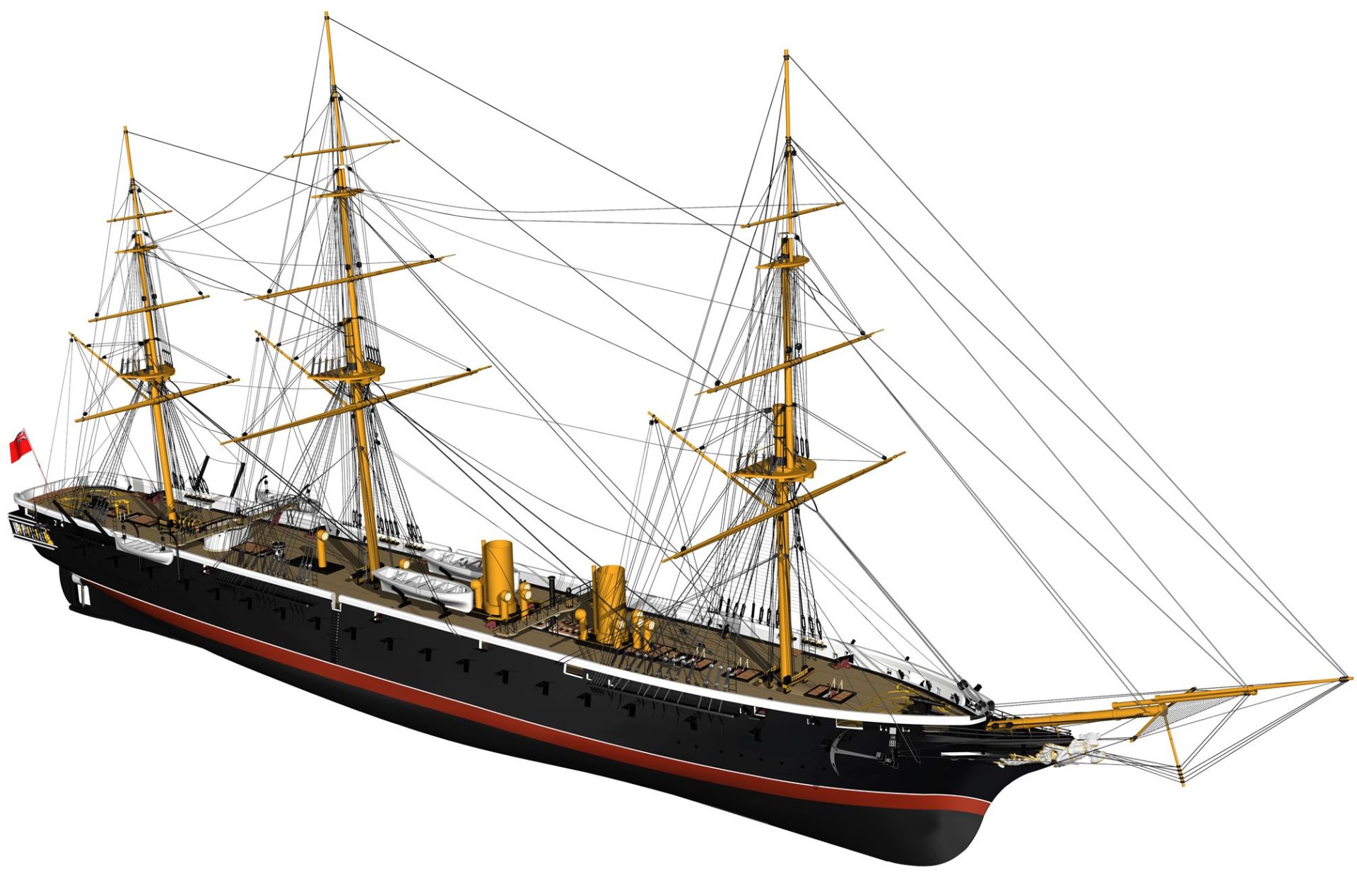 HMS Warrior Model Boat Kit - Billings Boats