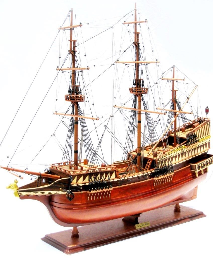 1788-13544-Golden-Hind-Model-Ship-Standard-Range