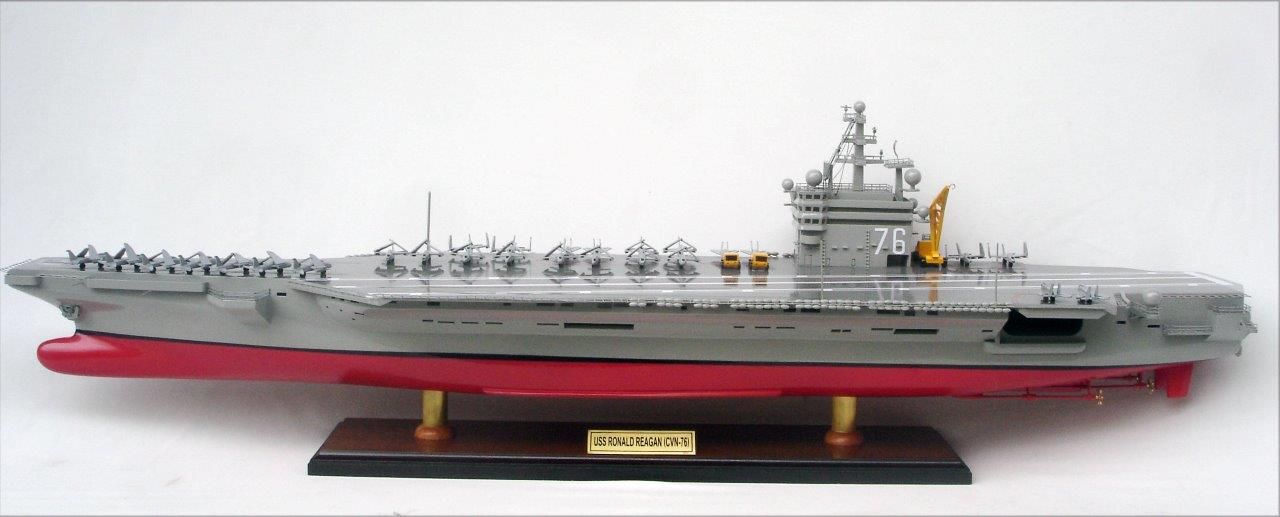 USS Ronald Reagan CVN - 76 Aircraft Carrier Display Ship Model - GN
