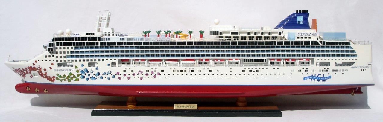 Norwegian Gem Display Ship Model - GN