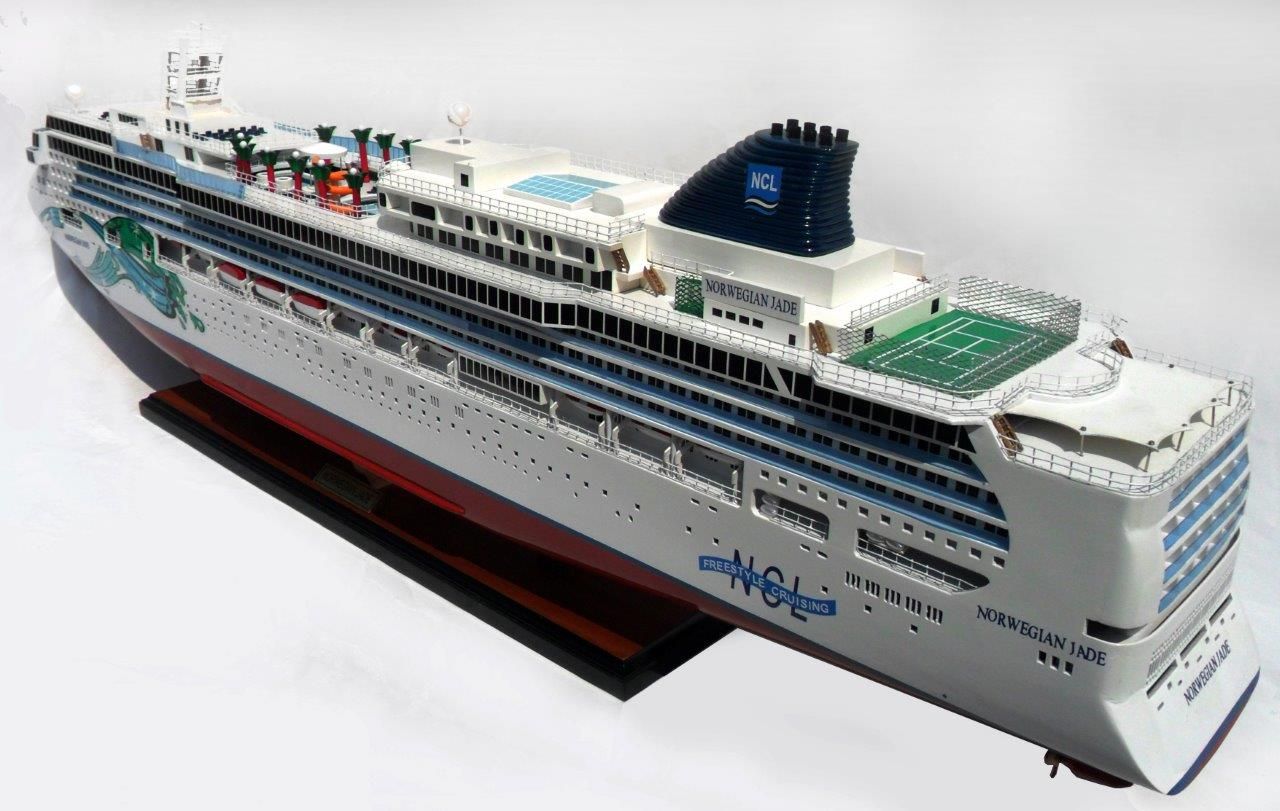 2081-12350-Norwegian-Jade-Wooden-Model-Ship