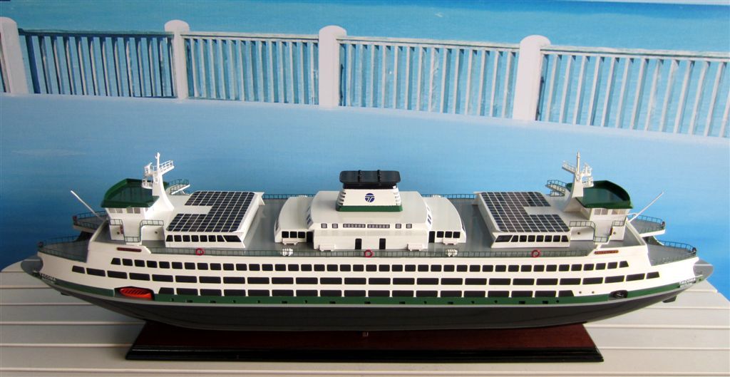 Washington State Ferry Display Ship Model - GN