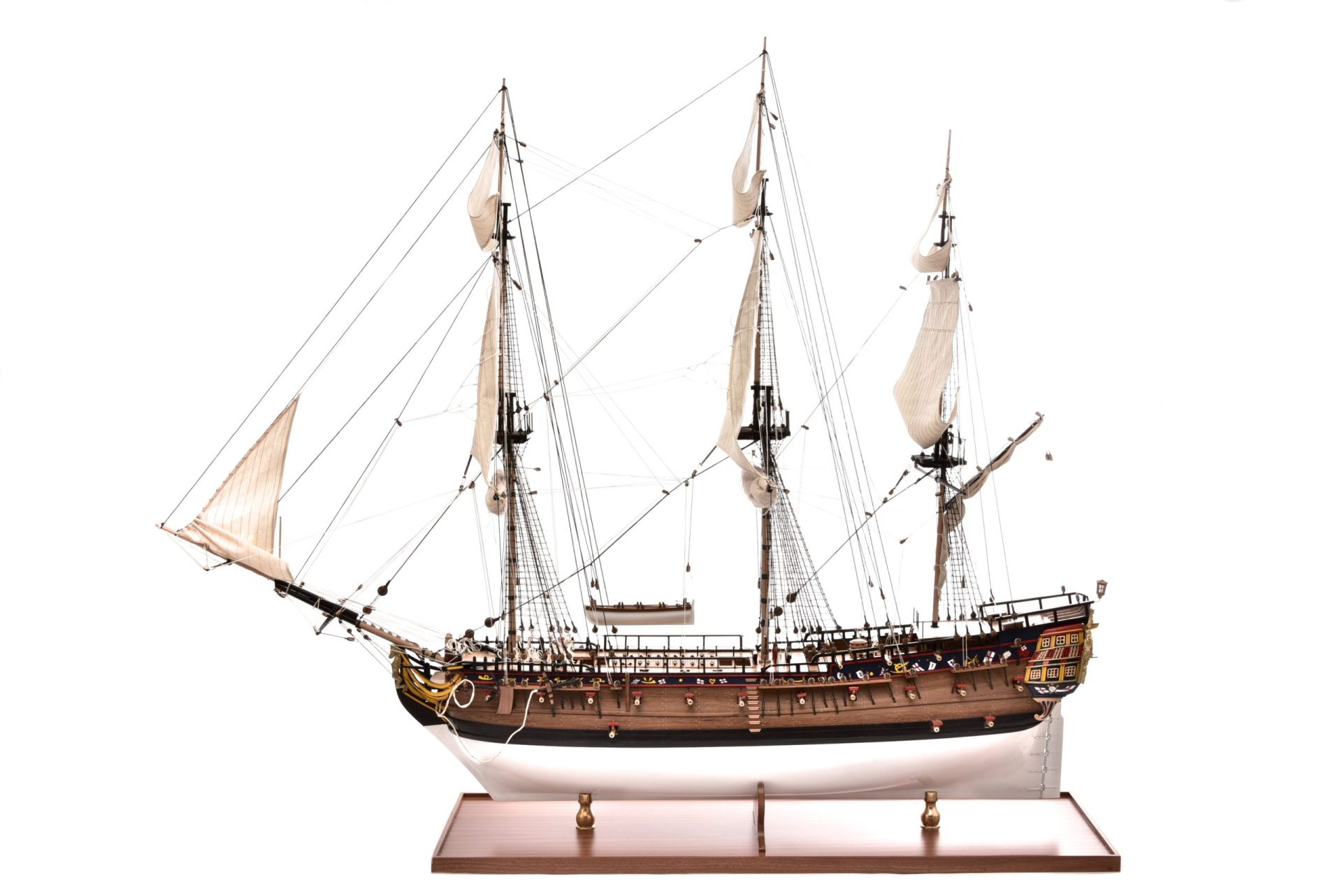 British East Indiaman Falmouth Open Hull Display Ship Model - Premier Ship Models