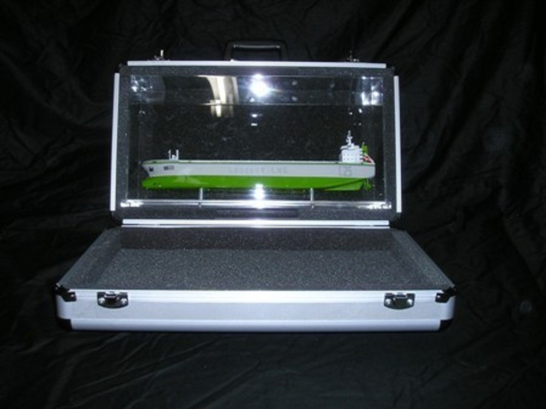 CNG Open Hull model in Display case