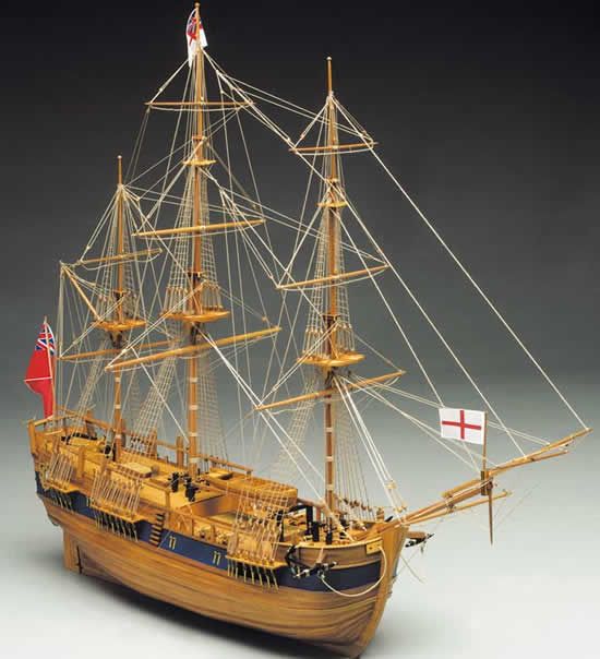 HM Bark Endeavour Model Ship Kit - Mantua Models (774)