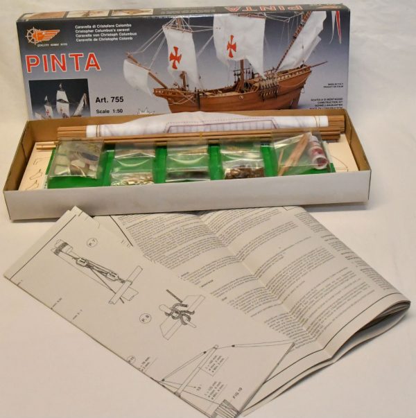 Pinta Caravel of Columbus Model Boat Kit - Mantua Models (755)