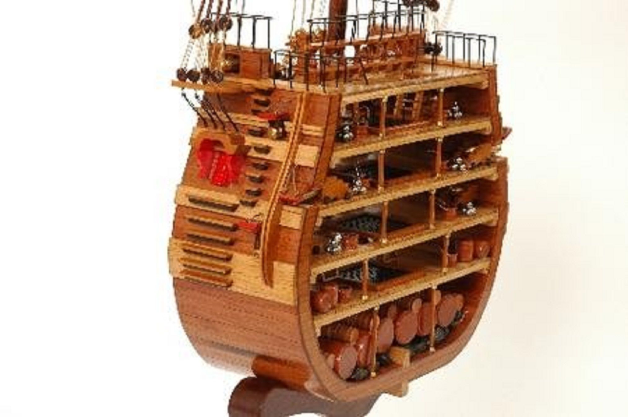 Hms Victory Cross Section Model Ship With Mast Rigging Sails Large | My ...